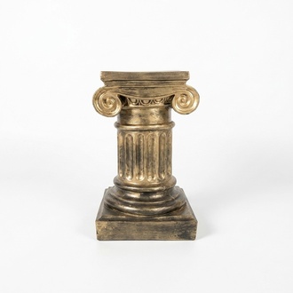 Decorative column figure in antique greek ionic pillar style 59cm height C10