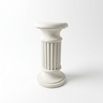 Antique greek doric column style decorative pillar figure statue 72 cm height (C20)