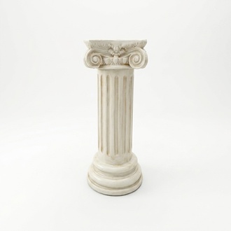 Antique greek ionic pillar style decorative figure column 73 cm height (C39)