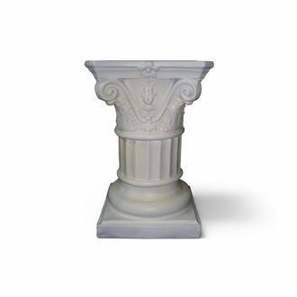 Antique corinthian column style decorative pillar figure statue 53 cm height (C21)