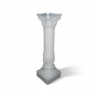 Decorative column figure in antique greek corinthian pillar style 72cm height (C4)