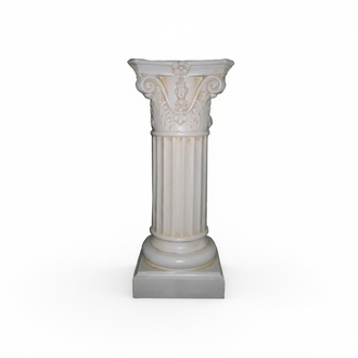 Corinthian antique greek pillar style decorative column figure statue 82 cm height (C42)