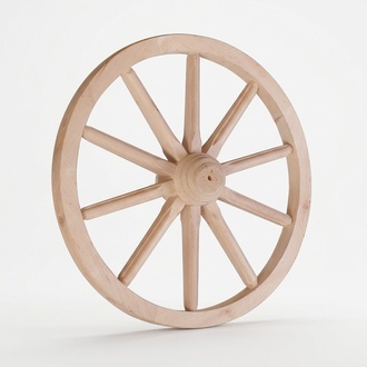 Decorative wooden wheel Ø 50 cm spoke wheel 10 spokes wagon wheel garden decoration theater decoration New