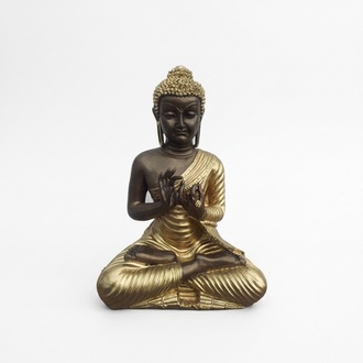 Malaysian sitting Buddha figure decorative statue sculpture 44 cm height B33