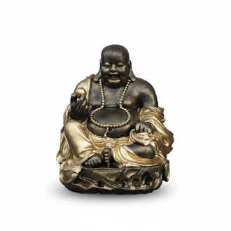 Budai with egg chinese figure decorative statue sculpture 31 cm height (B2)