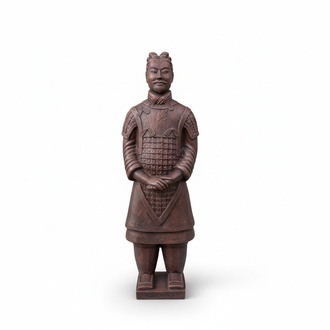 Decorative sculpture designed as a chinese soldier figure 50cm