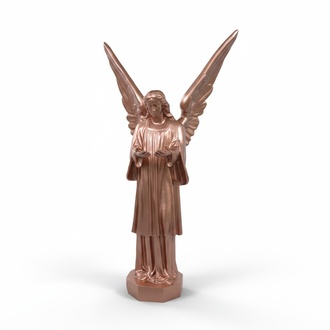 Full bronze colored praying angel decorative sculpture 180cm height WG2020 N84