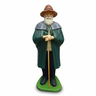 Decorative garden sculpture designed as shepherd figure 170 cm height