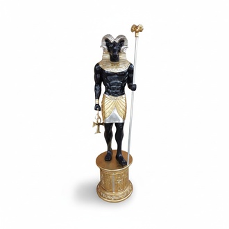 Decorative sculpture designed as egyptian god of khnum figure 250 cm height WG2020