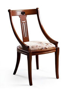 Chair 1x Luxury Design Upholstered Designer Chairs Seat Office Dining Room Wood Baroque