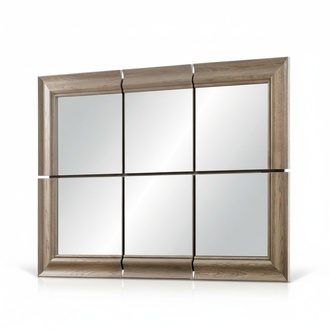 Modern large mirror wall mirror real wood frame hanging mirror new 146x105cm, model - CE-2