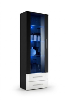 Black Display Cabinet Furnishings New Designer Furniture High Gloss Living Room Modern