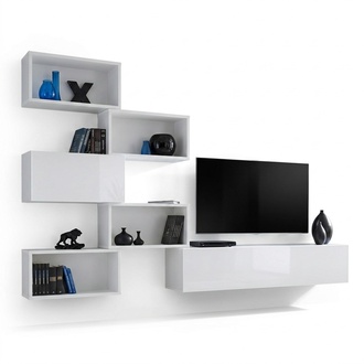 Living room wall unit shelf TV lowboard shelf wooden furniture new