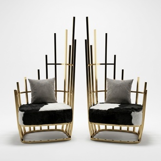 Design Armchair Metal Lounge 8x Set New Garniture Chair Chairs Relax Group