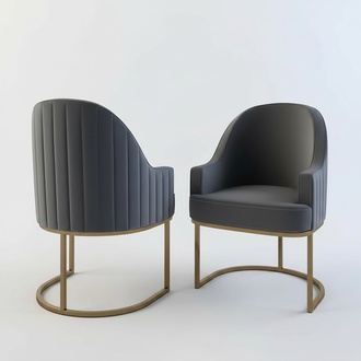 Design Armchair Metal Relax Chair Lounge Furniture Living Room Abstract Chairs