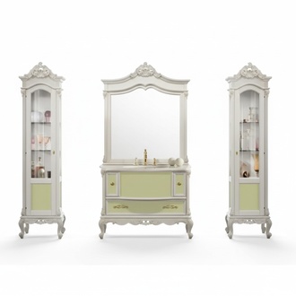 Design bathroom furniture bathroom 4pcs set set display cabinet sink