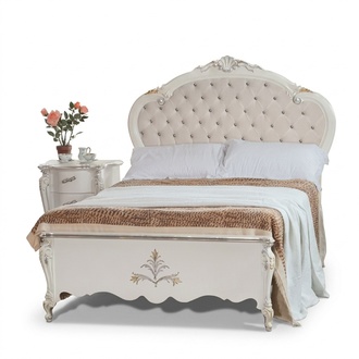 Design bed 120x200cm Chesterfield Wooden Bed Beds Hotel Room Marriage