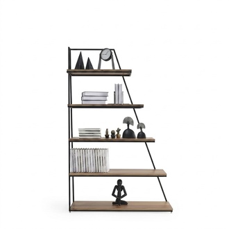 Design Bookshelf Living Room Cabinets Stainless Steel Shelves Bookcase