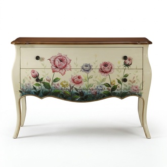 Design dresser Wood Sideboard Modern Sideboard High Cupboard 120cm New