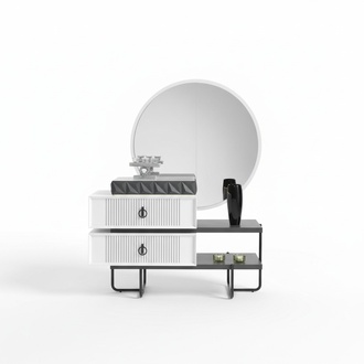 Design chest of drawers Sideboard 2-piece mirror furniture