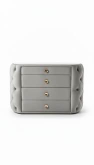 Design chest of drawers with 4 drawers drawer cabinet wooden textile new