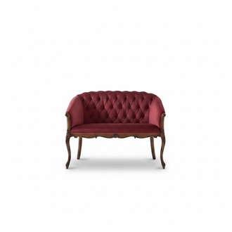 Design Chesterfield Sofa 2 Seater Couch Luxury Classic Textile Sofas