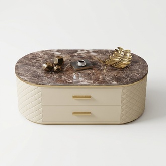 Design Coffee Table Marble Stone Imitation Living Coffee Sofa Table Side Table
