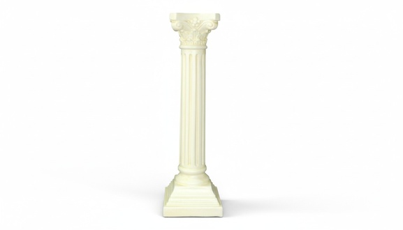 Decorative floor/flower stand in antique roman composite column style, 37 cm height, model - 1049
