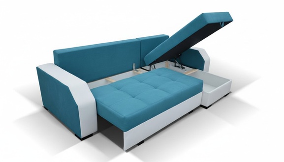 Design Corner Sofa Bed Function Couch Leather Textile Upholstery Sofas Couches Sofa Aris
