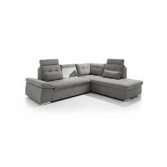 Design Corner Sofa L-Shape Sofa Couch Upholstery Sleeping Sofa Textile Bed Function Sleep