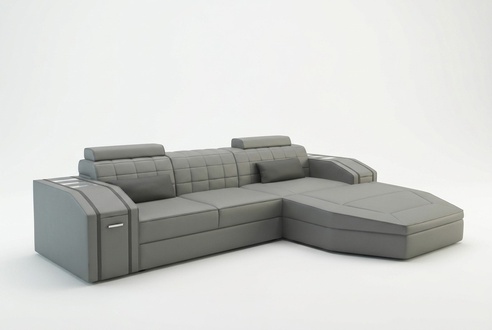 Design corners big upholstered corner sofa couch leather sofas set XXL living area 5038B