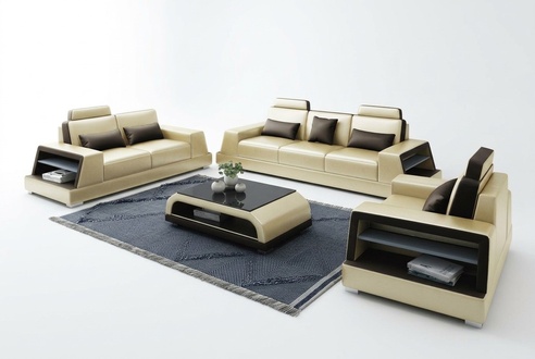 Design Couch Sofa Set Upholstered Sofas Couches Seating Sets New 3+1 Seater