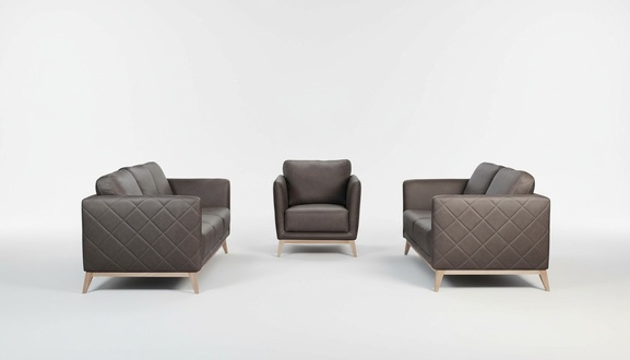 Design Couch Upholstery Seat Set Sofa Sets Textile New 2+1 Seater Fabric