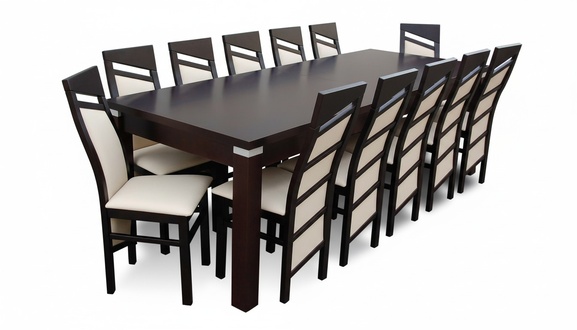 Design dining room set chair set table + 12chairs dining sets tables wood !