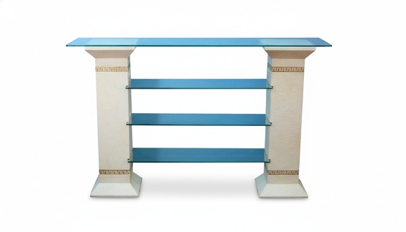 Design Display Case Shelf Glass Column Cabinet Showcases Shelves Cupboard Living Room 1865