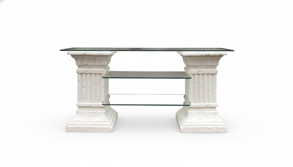 Design Display Case Shelf Glass Column Cabinet Showcases Shelves Cupboard Living Room 1845