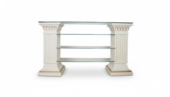 Design Display Case Shelf Glass Column Cabinet Showcases Shelves Cupboard Living Room 1848