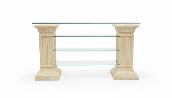 Design Display Case Shelf Glass Column Cabinet Showcases Shelves Cupboard Living Room 1849