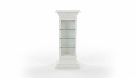 Design Display Case Shelf Glass Column Showcases Shelves Lamp Cabinet Living Room 6893