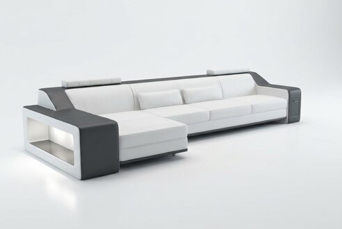 Design Corner Sofa Sofa Couch Upholstery Seat Corner Set Sofas Leather Textile Themar WG
