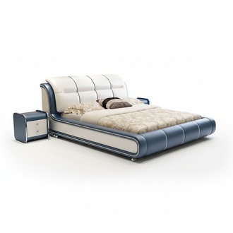 Design Bed Fabric Green Beds Bedroom Luxury Furniture Hotel Boxspring Double