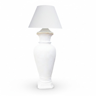 Design Floor Lamp Vase XXL Stand Lamp Lamps Shelf Illuminated Showcase 132cm