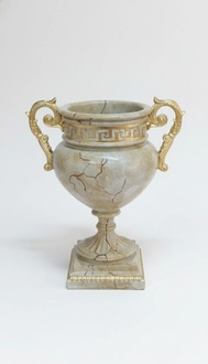 Design flower pot decoration XXL vase handmade decoration chalice cup 49cm