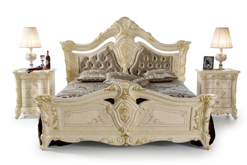 Design furniture modern bed 2x bedside table 3 piece bedroom set luxury beds new