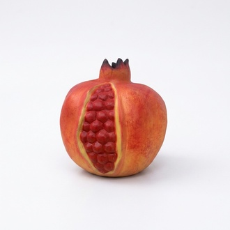 Original colored decorative figure designed as an burgundy pomegranate 45cm