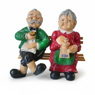 Design grandmother grandfather figure statue sculpture figures sculptures decoration new