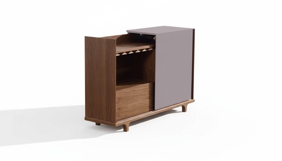 Design House Bar Showcase Bar Cabinet Cupboards Glass Vintrines Wood Shelf Living New