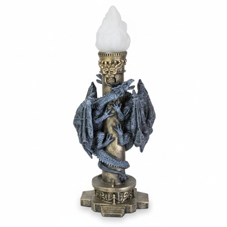 Design ancient style decorative torch lamp with dragons figures made of acrylic material model -6820