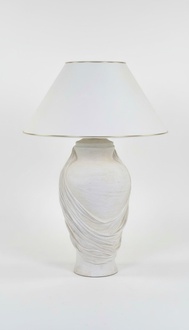 Design antique greek style made of acrylic/stucco material table lamp, 72cm high