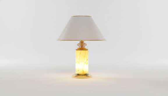 Design classic style shade table lamp made of acrylic/stucco materials 65cm